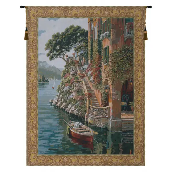 Lake Como Belgian Wall Tapestry
