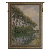 Canal in Flanders Mill Belgian Wall Tapestry