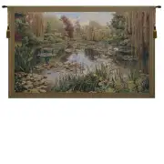 Monet Horizontal Belgian Tapestry Wall Hanging - 39 in. x 24 in. Cotton/Viscose/Polyester by Claude Monet