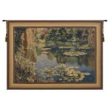 Lake Giverny With Border Flanders Tapestry Wall Hanging