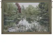 Monet Horizontal Small Belgian Tapestry Wall Hanging - 58 in. x 40 in. Cotton/Viscose/Polyester by Claude Monet