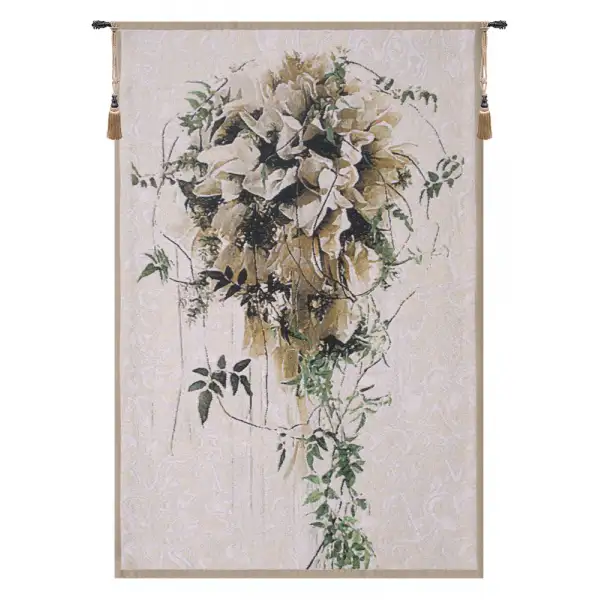 Charlotte Home Furnishing Inc. Belgium Tapestry - 21 in. x 33 in. | Brides Bouquet