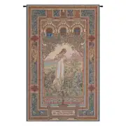 Aurore Belgian Tapestry Wall Hanging - 26 in. x 44 in. Cotton/Treveria/Wool by Charles-Louis Genuys