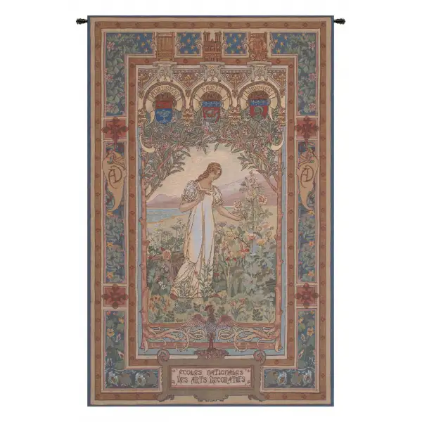 Charlotte Home Furnishing Inc. Belgium Tapestry - 26 in. x 44 in. Charles-Louis Genuys | Aurore