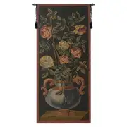 Roses Belgian Tapestry Wall Hanging - 21 in. x 43 in. Cotton/Viscose/Polyester by Charlotte Home Furnishings