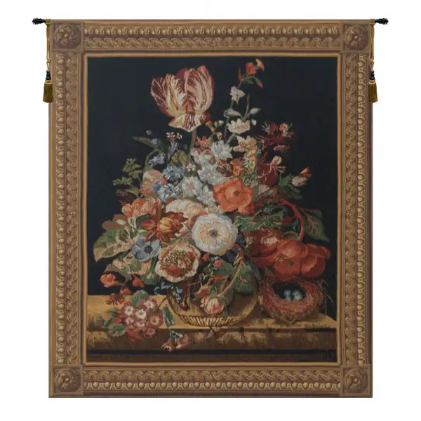 Blumenbild Belgian Wall Tapestry