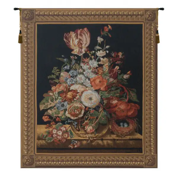 Blumenbild Belgian Tapestry Wall Hanging