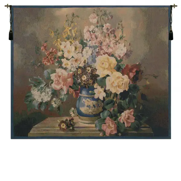 Charlotte Home Furnishing Inc. Belgium Tapestry - 38 in. x 31 in. | Jolly Bouquet