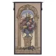 Floral Arch Belgian Tapestry Wall Hanging - 33 in. x 65 in. Cotton/Viscose/Polyester by Charlotte Home Furnishings