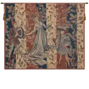 Baille des Roses Belgian Tapestry Wall Hanging