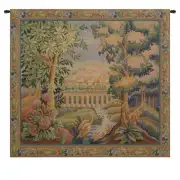 Bridge With Bird I Belgian Tapestry Wall Hanging - 33 in. x 34 in. Cotton/Viscose/Polyester by Charlotte Home Furnishings