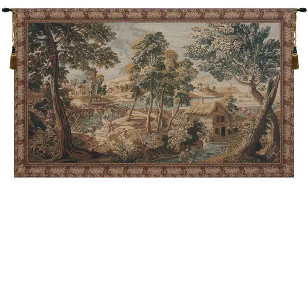 Verdure aux Oiseaux Belgian Wall Tapestry