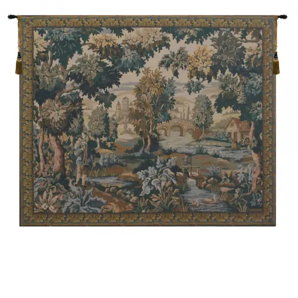 Paysage Flamand Moulin Belgian Wall Tapestry