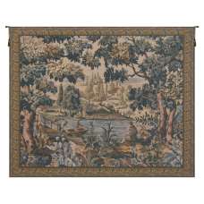 Paysage Flamand Village Belgian Tapestry Wall Hanging