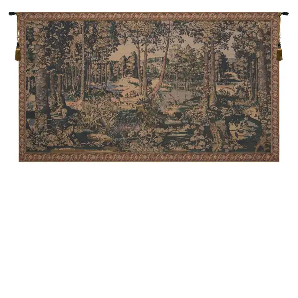 Charlotte Home Furnishing Inc. Belgium Tapestry - 70 in. x 40 in. Michiel Coxcie | The Royal Forest