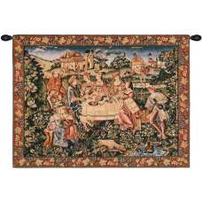 The Feast French Tapestry Wall Hanging