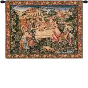 The Feast French Wall Tapestry - 31 in. x 24 in. Cotton by Charlotte Home Furnishings