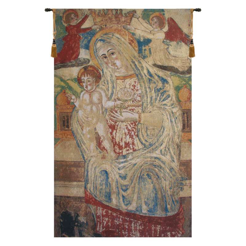 Madonna with Child Flanders Belgian Tapestry Wall Hanging
