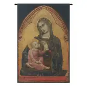 Madonna En Or Belgian Tapestry Wall Hanging - 23 in. x 38 in. CottonWool by Barnaba da Modena