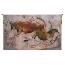 Vache et Cheval Belgian Tapestry Wall Hanging