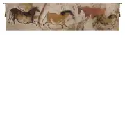 Lascaux Small Belgian Tapestry Wall Hanging - 90 in. x 21 in. Cotton/Treveria/Wool by Charlotte Home Furnishings