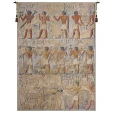 Saqqarah Beige Belgian Tapestry Wall Hanging