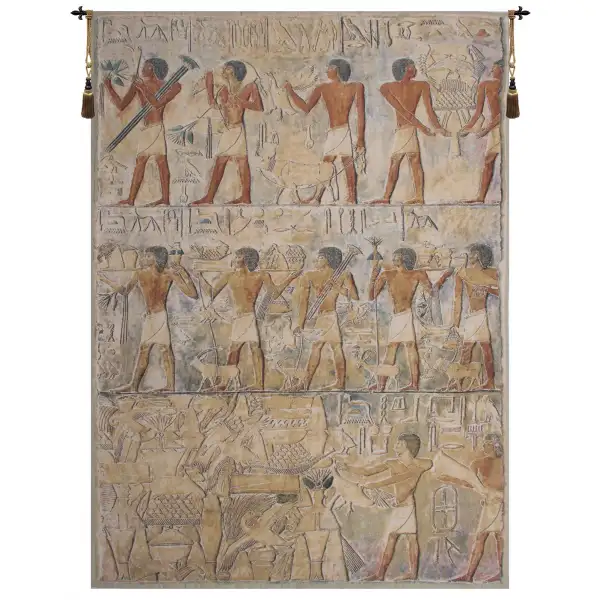 Saqqarah Beige Belgian Wall Tapestry