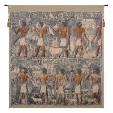 Saqqarah Blue Belgian Wall Tapestry