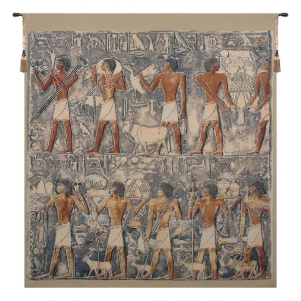 Saqqarah Blue Belgian Wall Tapestry