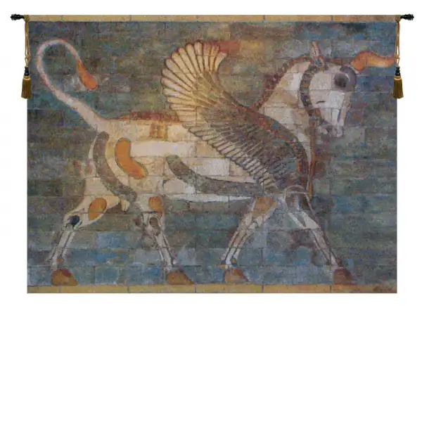 Winged Bull Belgian Wall Tapestry