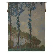 Claude Monet Trees Belgian Tapestry Wall Hanging - 60 in. x 82 in. Cotton/Viscose/Polyester by Claude Monet