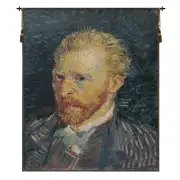 Portrait of Van Gogh Belgian Tapestry Wall Hanging