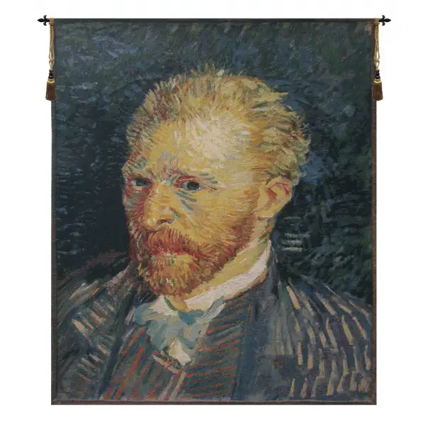 Charlotte Home Furnishing Inc. Belgium Tapestry - 39 in. x 48 in. Vincent Van Gogh | Portrait of Van Gogh