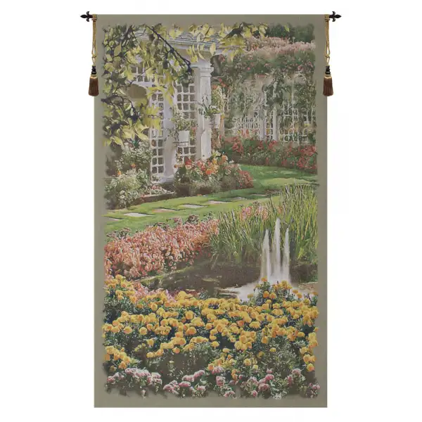Charlotte Home Furnishing Inc. Belgium Tapestry - 33 in. x 57 in. | Jardin Vertical I