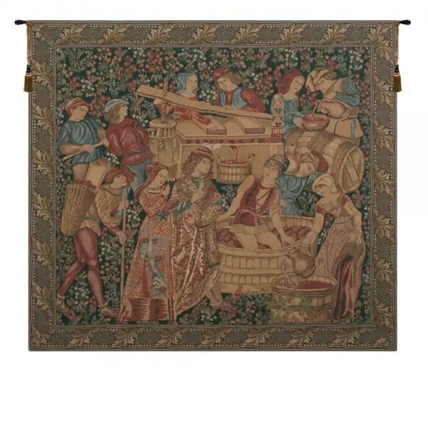 Charlotte Home Furnishing Inc. Imported Tapestry - 37 in. x 30 in. | Vendange Left Panel