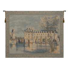 Chenonceau Castle European Tapestry Wall Hanging