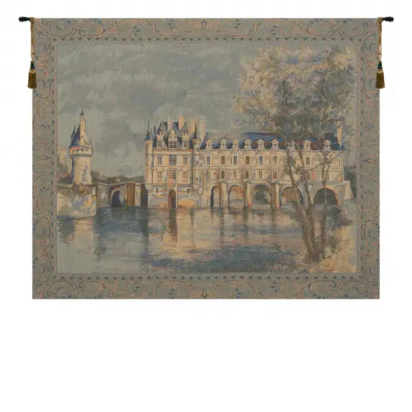 Charlotte Home Furnishing Inc. Belgium Tapestry - 22 in. x 17 in. | Chenonceau Castle European Tapestry