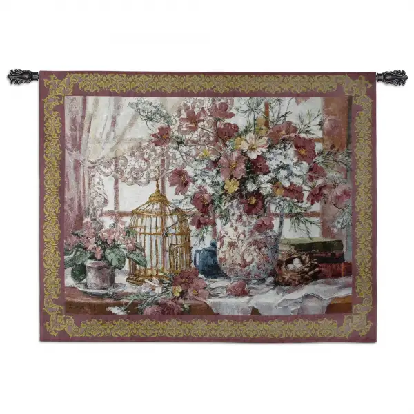 Charlotte Home Furnishing Inc. North America Tapestry - 53 in. x 40 in. | Queen Annes Lace