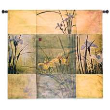 Iris Nine Patch I Tapestry Wall Hanging