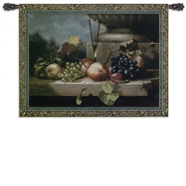 Charlotte Home Furnishing Inc. North America Tapestry - 76 in. x 53 in. Bianchi | Grapes of Venice