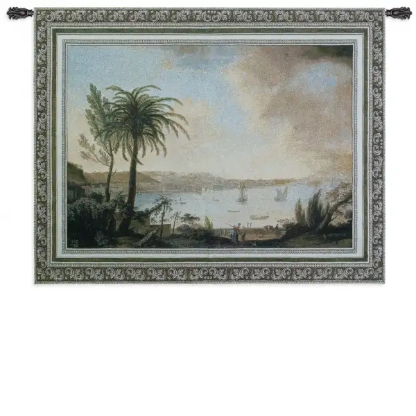 View of Naples Wall Tapestry
