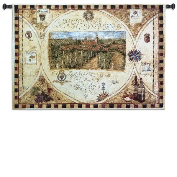 Charlotte Home Furnishing Inc. North America Tapestry - 53 in. x 36 in. | Hilltop Winery