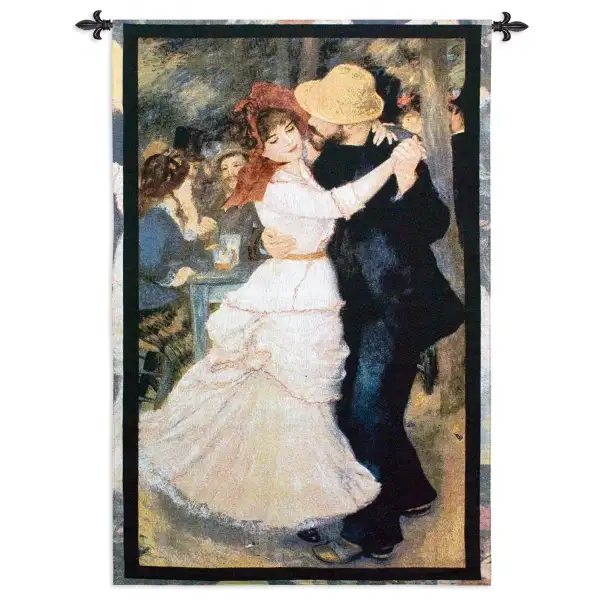 Charlotte Home Furnishing Inc. North America Tapestry - 38 in. x 53 in. | Dance at Bougival