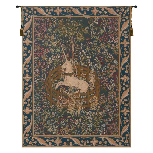 Charlotte Home Furnishing Inc. France Tapestry - 25 in. x 32 in. | Licorne Captive French Wall Tapestry
