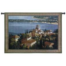 Garden on the Cote d Azure Tapestry Wall Hanging