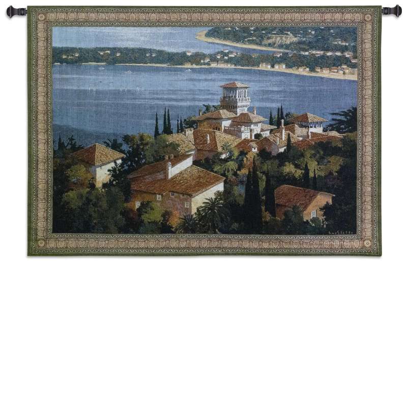 Garden on the Cote d Azure Tapestry Wall Hanging