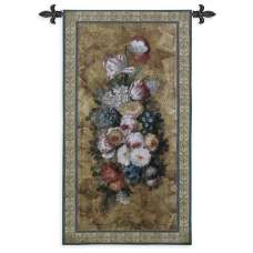 Floral Reflections I Tapestry Wall Hanging