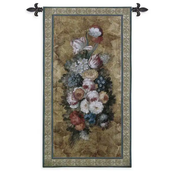 Charlotte Home Furnishing Inc. North America Tapestry - 26 in. x 49 in. Bianchi | Floral Reflections I