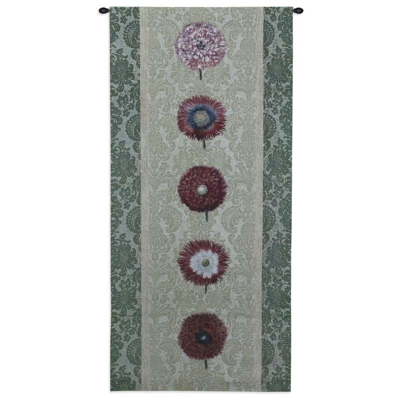 Floating Botanicals Damask Tapestry Wall Hanging