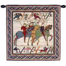 Duke William Departs with Border French Tapestry